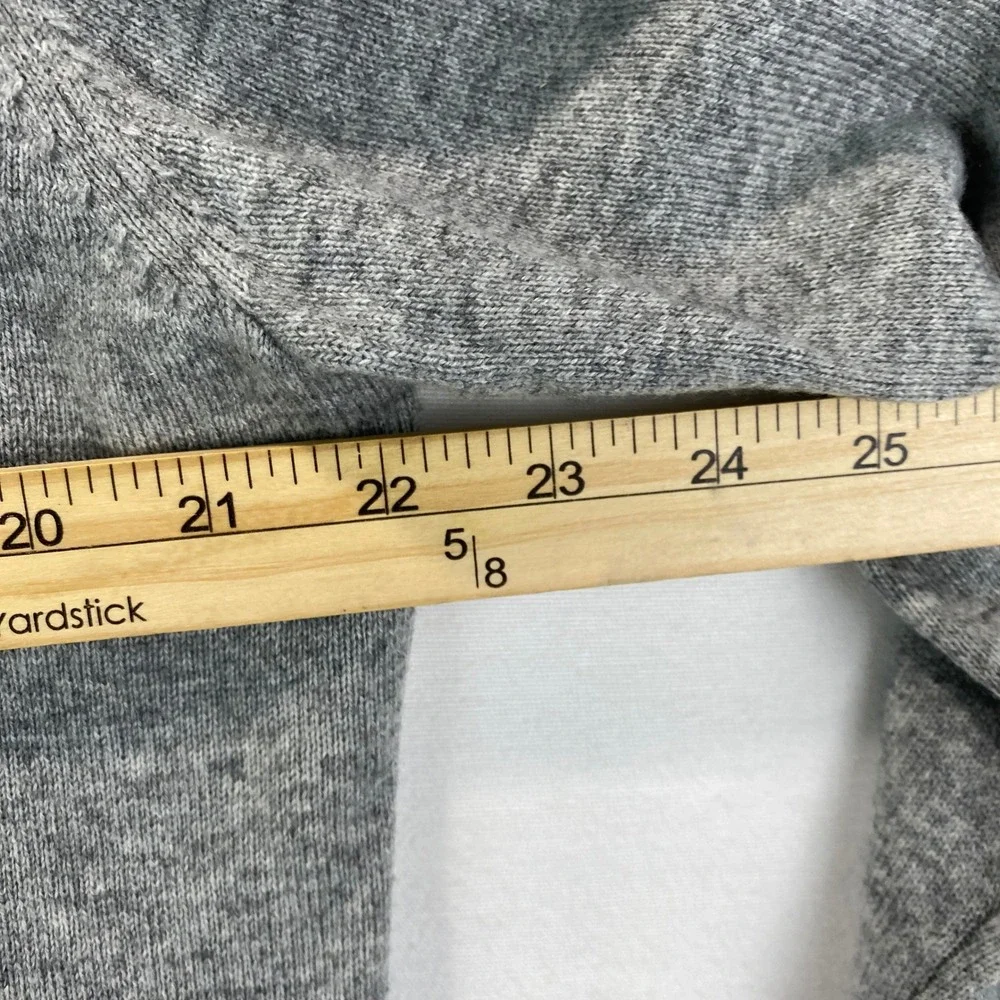 Neiman Marcus Nanocashmere Quarter Zip Men XL Gray 100% Cashmere Luxury Sweater